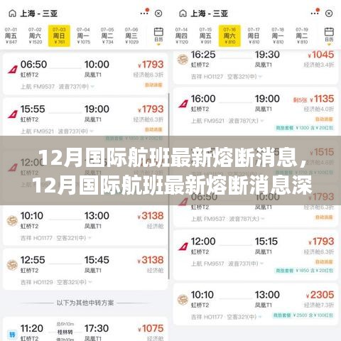 深度解析，12月国际航班最新熔断消息全解读