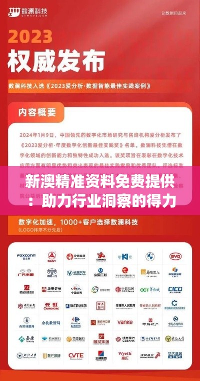 新澳精准资料免费提供：助力行业洞察的得力助手