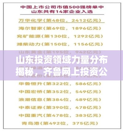 山东投资领域力量分布揭秘，齐鲁网上投资公司排名榜重磅出炉！