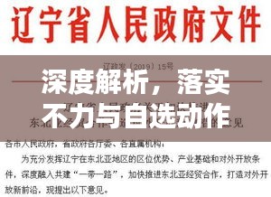 深度解析，落实不力与自选动作的挑战与应对之道